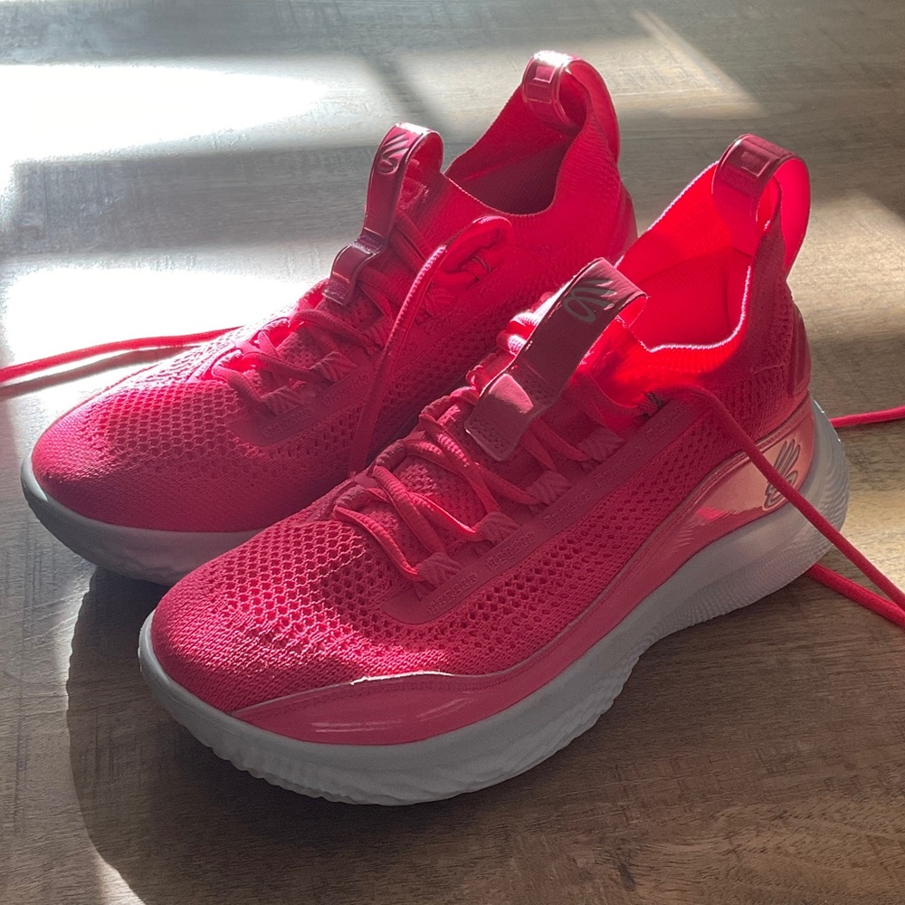Under Armour Women's Bright Pink Sneakers M 7 W 8.5 NM Pink Team Steph Curry